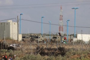 Le forze israeliane come si vedono da gaza