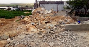 Foto della demolizione di oggi. Credit: Nasser Nawaj'a, B'Tselem
